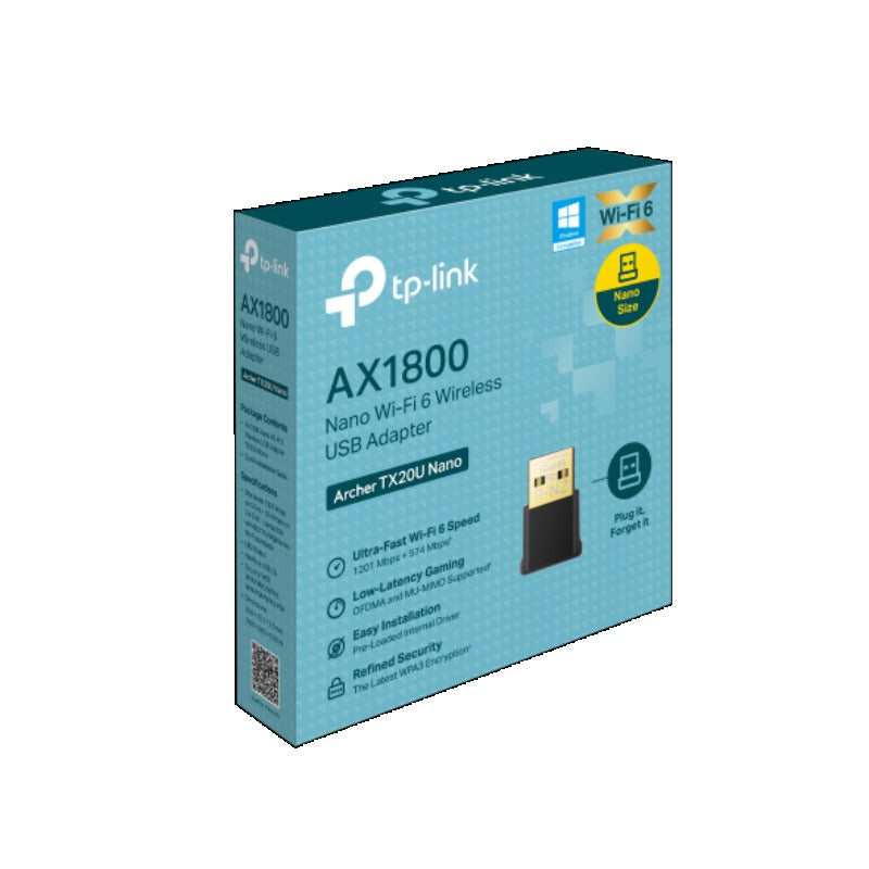 TP-Link Archer TX20U Nano AX1800 Nano 無線 USB Wi-Fi 6 網卡 | 迷你設計 + 插卡即裝 - PhoneStore 豐達網上商店