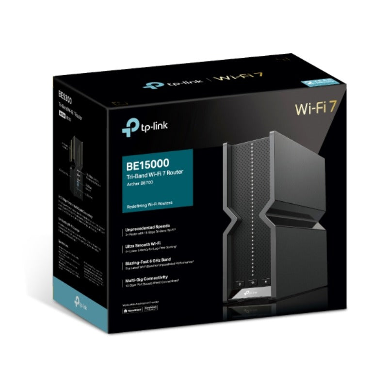 TP-Link Archer BE700 BE15000 三頻 WiFi 7 路由器 | 15 Gbps 極速頻寬 + 320MHz 超闊頻道 - PhoneStore 豐達網上商店