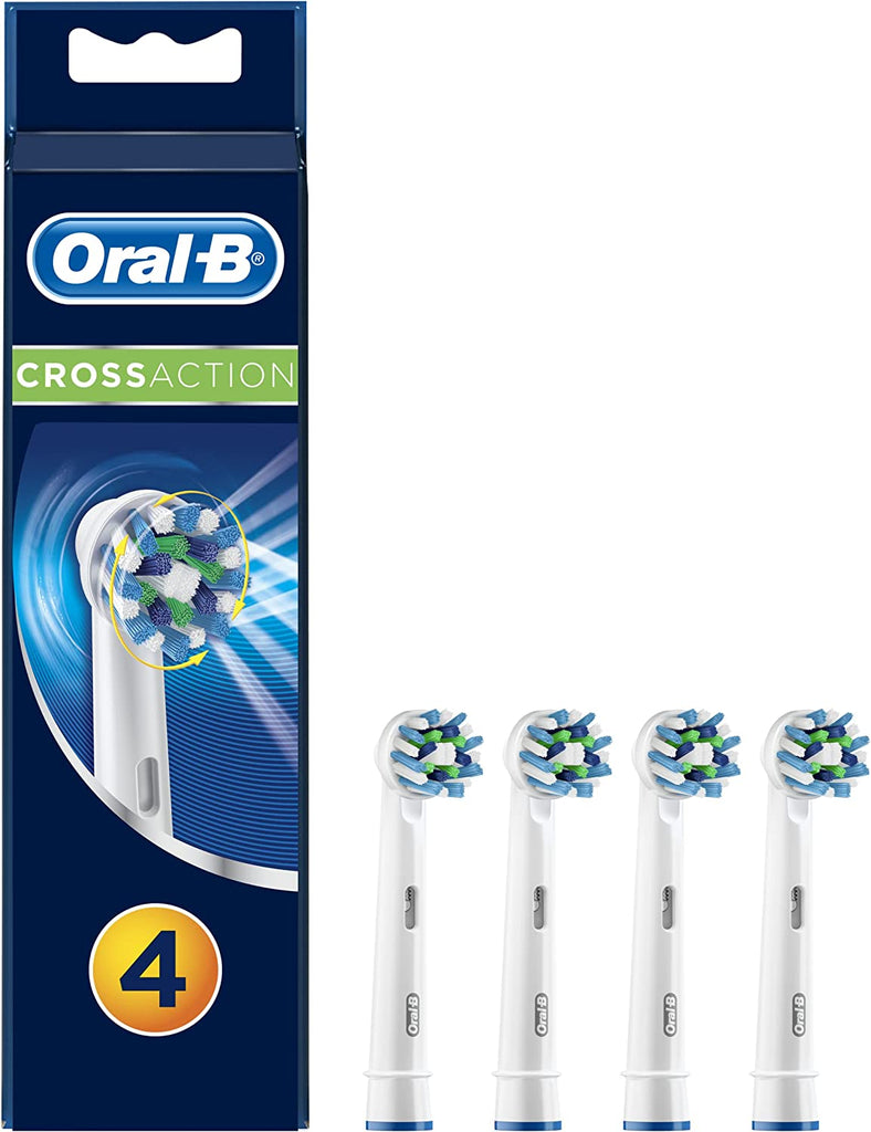 Oral B - EB50 (4支裝)電動牙刷替換CrossAction多動向交叉刷頭 (原裝德國進口) - PhoneStore 豐達網上商店